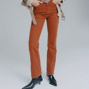 NWT Zara Brown High Rise Brown Pants
